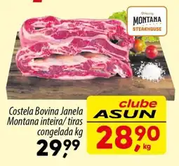 Asun Costela Bovina Janela Montana inteira/tiras congelada oferta