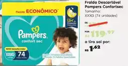 Sam's Club Pampers - fralda descartável confortsec oferta