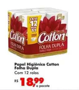 Big Box Papel Higiênico Cotton Folha Dupla oferta