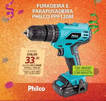 Lojas Cem Furadeira e parafusadeira philco ppf120m oferta