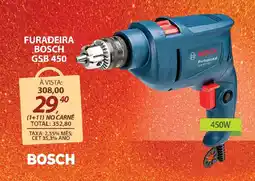 Lojas Cem Furadeira bosch GSB 450 oferta
