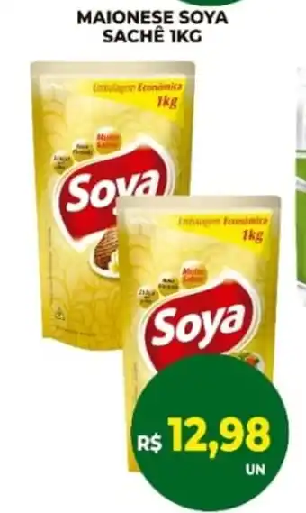 Vivendas Supermercados Maionese soya sachê oferta