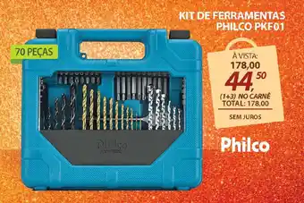 Lojas Cem Kit de ferramentas philco pkf01 oferta