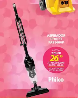 Lojas Cem Aspirador philco pas1600p oferta