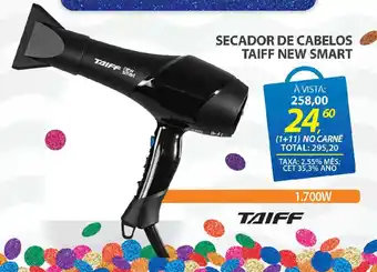 Lojas Cem Secador de cabelos taiff new smart oferta