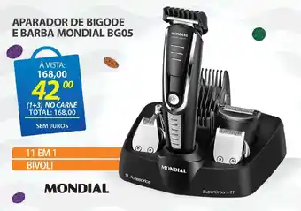 Lojas Cem Aparador de bigode e barba mondial bg05 oferta