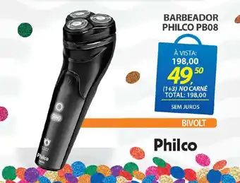 Lojas Cem Barbeador philco pb08 oferta