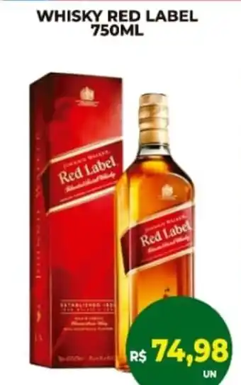 Vivendas Supermercados Whisky red label oferta