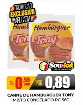 Fort Atacadista Carne de hamburguer tony misto congelado pc oferta