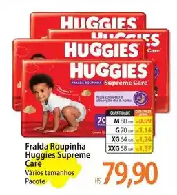 Atacadão Huggies - fralda roupinha supreme care oferta