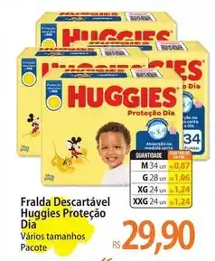 Atacadão Huggies - fralda descartavel protecao oferta