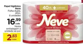 Carrefour Neve - papel higiênico oferta