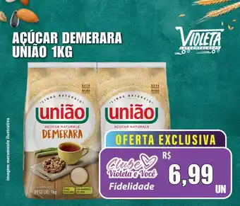 Violeta Supermercados Açúcar demerara união oferta