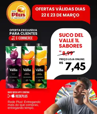 Rede Plus Supermercados Suco del valle sabores oferta