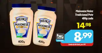 Supermercados Big Compra Maionese Heinz Tradicional Pote oferta