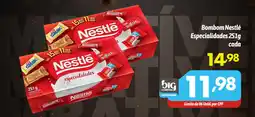 Supermercados Big Compra Bombom Nestlé Especialidades  cada oferta