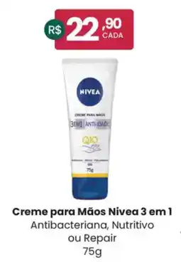 Drogarias Farmagnus Creme para Mãos Nivea 3 em 1 oferta