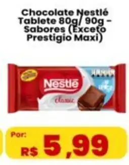 VN Autosserviço Chocolate Nestlé Tablete Sabores oferta