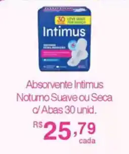 Drogarias Farmagnus Absorvente Intimus Noturno Suave ou Seca oferta