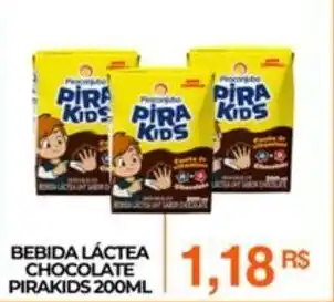 Mercadão Atacadista Bebida láctea chocolate pirakids oferta