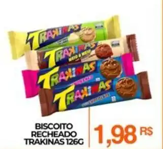 Mercadão Atacadista Biscoito recheado trakinas oferta