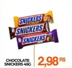 Mercadão Atacadista Chocolate snickers oferta