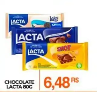 Mercadão Atacadista Chocolate lacta oferta