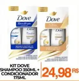 Mercadão Atacadista Kit dove shampoo + condicionador oferta