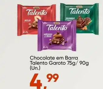 Imec Supermercados Chocolate Em Barra Talento Garoto oferta