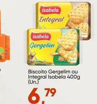 Imec Supermercados Biscoito Gergelim Ou Integral Isabela oferta