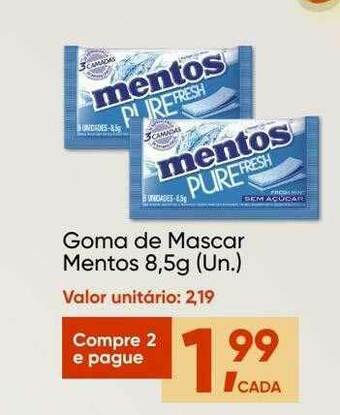Imec Supermercados Goma De Mascar Mentos oferta