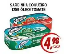 Kaçula Supermercados Sardinha coqueiro óleo/tomate oferta