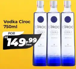 X Supermercados Vodka Ciroc oferta