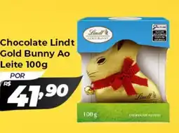 X Supermercados Chocolate Lindt Gold Bunny Ao Leite oferta