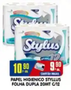 Higa's Supermercado Papel higienico styllus folha dupla 20mt c/12 oferta