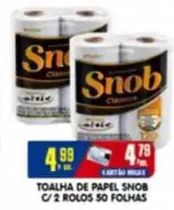 Higa's Supermercado Toalha de papel snob c/2 rolos 50 folhas oferta