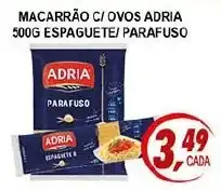 Kaçula Supermercados Macarrão c/ ovos adria espaguete/ parafuso oferta