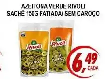 Kaçula Supermercados Azeitona verde rivoli sache fatiada sem caroço oferta