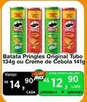 Max Atacadista Pringles - batata original tubo 134g ou creme de cebola oferta