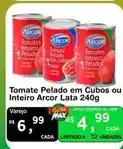 Max Atacadista Arcor - tomate pelado em cubos ou inteiro oferta