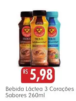 Epa Bebida Láctea 3 Corações Sabores oferta