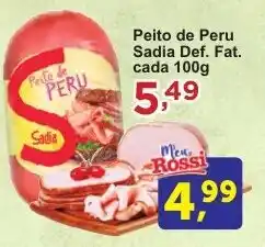 Rossi Supermercado Peito de Peru Sadia Def. Fat. oferta