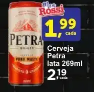 Rossi Supermercado Cerveja Petra lata oferta