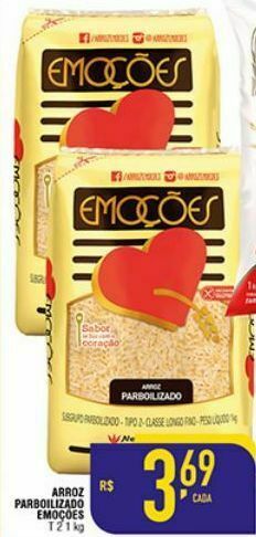 Mercantil Rodrigues Arroz parboilizado emoções kg oferta