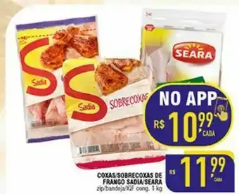 Mercantil Rodrigues Coxas/sobrecoxas de frango sadia / seara kg oferta