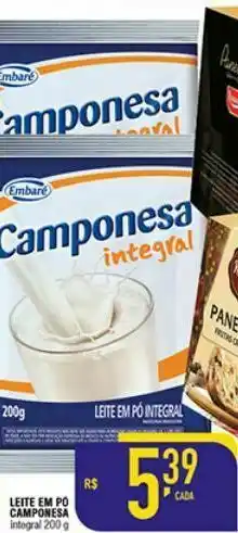 Mercantil Rodrigues Leite em pó camponesa 200g oferta