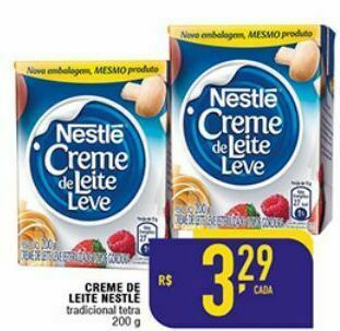 Mercantil Rodrigues Creme de leite nestlé 200g oferta
