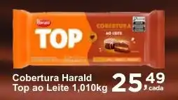 Rossi Supermercado Cobertura Harald Top ao Leite oferta