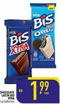 Mercantil Rodrigues Chocolate lacta bis xtra oferta
