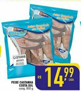 Mercantil Rodrigues Peixe castanha costa sul 800g oferta